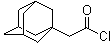 structure of CAS# 19835-38-2, 1-Adamantaneacetyl chloride;Tricyclo[3.3.1.1(3,7)]decane-1-acetyl chloride