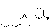 反式-5-丁基-2-(3,5-二氟苯基)-1,3-二恶烷分子结构 (CAS 1983995-73-8)