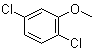structure of CAS# 1984-58-3, 2,5-Dichloroanisole;1,4-Dichloro-2-methoxybenzene