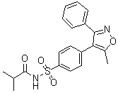 2-Methyl-N-[[4-(5-methyl-3-phenyl-4-isoxazolyl)phenyl]sulfonyl]propanamide molecular structure (CAS 198470-82-5)