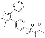 N-[[4-(5-Methyl-3-phenyl-4-isoxazolyl)phenyl]sulfonyl]acetamide molecular structure (CAS 198471-06-6)