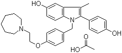 醋酸巴多昔芬分子结构 (CAS 198481-33-3)