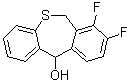 7,8-二氟-6,11-二氢二苯并[b,e]硫杂卓-11-醇分子结构 (CAS 1985607-83-7)