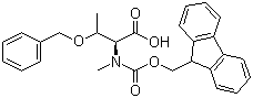 Fmoc-N-methyl-O-benzyl-L-threonine molecular structure (CAS 198561-81-8)