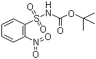 结构式 CAS# 198572-71-3, N-叔丁氧羰基-2-硝基苯磺酰胺