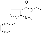 结构式 CAS# 19867-62-0, 5-氨基-1-苄基吡唑-4-甲酸乙酯