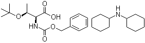 O-(1,1-Dimethylethyl)-N-[(phenylmethoxy)carbonyl]-L-allothreonine dicyclohexylammonium salt molecular structure (CAS 198828-94-3)