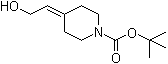 4-(2-Hydroxyethylidene)piperidine-1-carboxylic acid tert-butyl ester molecular structure (CAS 198892-80-7)