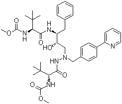结构式 CAS# 198904-31-3, 阿扎那韦
