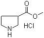 Methyl 3-pyrrolidinecarboxylate hydrochloride molecular structure (CAS 198959-37-4)