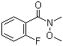 2-Fluoro-N-methoxy-N-methylbenzamide molecular structure (CAS 198967-24-7)