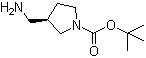 structure of CAS# 199175-10-5, (S)-1-Boc-3-(aminomethyl)pyrrolidine;(S)-1-tert-Butoxycarbonyl-3-(aminomethyl)pyrrolidine; (S)-3-(Aminomethyl)-1-N-Boc-pyrrolidine