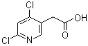 4,6-Dichloro-3-pyridineacetic acid molecular structure (CAS 199283-51-7)
