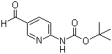 (5-甲酰基吡啶-2-基)氨基甲酸叔丁酯分子结构 (CAS 199296-40-7)