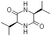 Cyclo(L-valyl-L-valyl) molecular structure (CAS 19943-16-9)