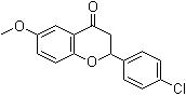 2-(4-氯苯基)-2,3-二氢-6-甲氧基-4H-1-苯并吡喃-4-酮分子结构 (CAS 199470-97-8)