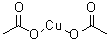 Bis(acetato)copper molecular structure (CAS 19955-76-1)