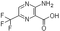 3-Amino-6-trifluoromethylpyrazine-2-carboxylic acid molecular structure (CAS 1996-45-8)
