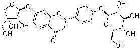 甘草苷元-7-O-D-芹糖-4'-O-D-葡萄糖苷分子结构 (CAS 199796-12-8)