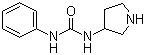 structure of CAS# 19996-87-3, 1-Phenyl-3-(3-pyrrolidinyl)urea