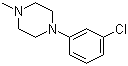 1-(3-Chlorophenyl)-4-methylpiperazine molecular structure (CAS 20011-11-4)