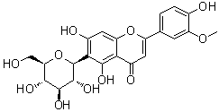 Isoorientin 3'-methyl ether molecular structure (CAS 20013-23-4)