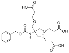 3-[2-Benzyloxycarbonylamino-3-(2-carboxy-ethoxy)-2-(2-carboxy-ethoxymethyl)-propoxy]-propionic acid molecular structure (CAS 200133-16-0)