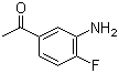 structure of CAS# 2002-82-6, 3'-Amino-4'-fluoroacetophenone;1-(3-Amino-4-fluorophenyl)ethanone; 4-Acetyl-2-aminofluorobenzene