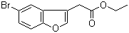 Ethyl 2-(5-bromobenzofuran-3-yl)acetate molecular structure (CAS 200204-85-9)