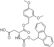 Fmoc-D-aspartic acid 1-(2,4-dimethoxybenzyl) ester molecular structure (CAS 200335-63-3)