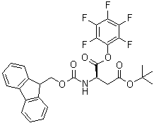结构式 CAS# 200335-75-7, N-[芴甲氧羰基]-D-天冬氨酸 4-叔丁基 1-(五氟苯基)酯