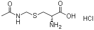 结构式 CAS# 200352-41-6, S-[(乙酰氨基)甲基]-D-半胱氨酸单盐酸盐