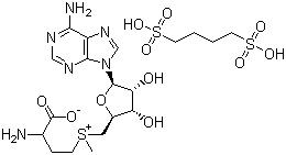 Adenosylmethionine 1,4-butanedisulfonate molecular structure (CAS 200393-05-1)