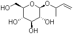 1-Methyl-2-propenyl beta-D-glucopyranoside molecular structure (CAS 200396-09-4)