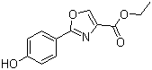 结构式 CAS# 200400-76-6, 2-(4'-羟基苯基)-1,3-恶唑-4-羧酸乙酯