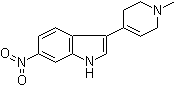 3-(1-甲基-1,2,3,6-四氢吡啶-4-基)-6-硝基-1H-吲哚分子结构 (CAS 200714-15-4)