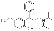 3-[3-[Bis(1-methylethyl)amino]-1-phenylpropyl]-4-hydroxy-benzenemethanol molecular structure (CAS 200801-70-3)
