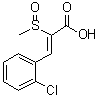(Z)-o-Chloro-alpha-(methylsulfinyl)cinnamic acid molecular structure (CAS 20089-97-8)
