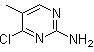4-氯-2-氨基-5-甲基嘧啶分子结构 (CAS 20090-58-8)