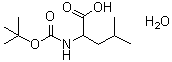 N-[(1,1-Dimethylethoxy)carbonyl]leucine monohydrate molecular structure (CAS 200937-21-9)