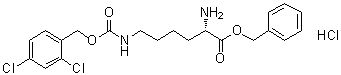 N6-[[(2,4-二氯苯基)甲氧基]羰基]-L-赖氨酸苯基甲酯单盐酸盐分子结构 (CAS 201008-72-2)
