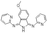 5-甲氧基-1,3-双(2-吡啶亚氨基)异吲哚啉分子结构 (CAS 20102-77-6)