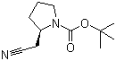 (R)-tert-Butyl 2-(cyanomethyl)pyrrolidine-1-carboxylate molecular structure (CAS 201039-13-6)