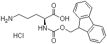 L-(+)-Fmoc-ornithine hydrochloride molecular structure (CAS 201046-57-3)