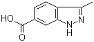 3-甲基-1H-吲唑-6-羧酸分子结构 (CAS 201286-96-6)