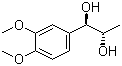 结构式 CAS# 20133-19-1, 1-(3,4-二甲氧基苯基)丙烷-1,2-二醇
