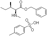 结构式 CAS# 201544-39-0, N-甲基-L-别异亮氨酸苄酯 4-甲苯磺酸盐