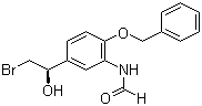 (R)-N-(2-(苄氧基)-5-(2-溴-1-羟基乙基)苯基)甲酰胺分子结构 (CAS 201677-59-0)