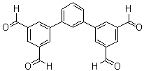 [1,1':3',1''-三联苯]-3,3'',5,5''-四甲醛分子结构 (CAS 201734-76-1)