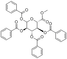 structure of CAS# 201789-32-4, methyl (2S,3S,4S,5R)-3,4,5,6-tetrabenzoyloxyoxane-2-carboxylate